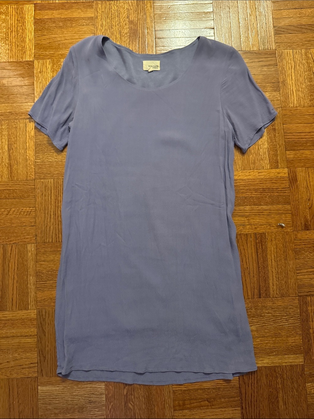 Wilfred Dusty Blue Scoop Neck Short Sleeve Top